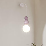 Modern Acrylic Three Ball Wall Sconce Light for Indoor Living Spaces and Bedrooms