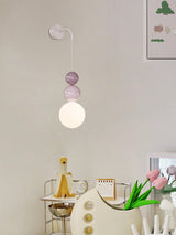 Modern Acrylic Three Ball Wall Sconce Light for Indoor Living Spaces and Bedrooms