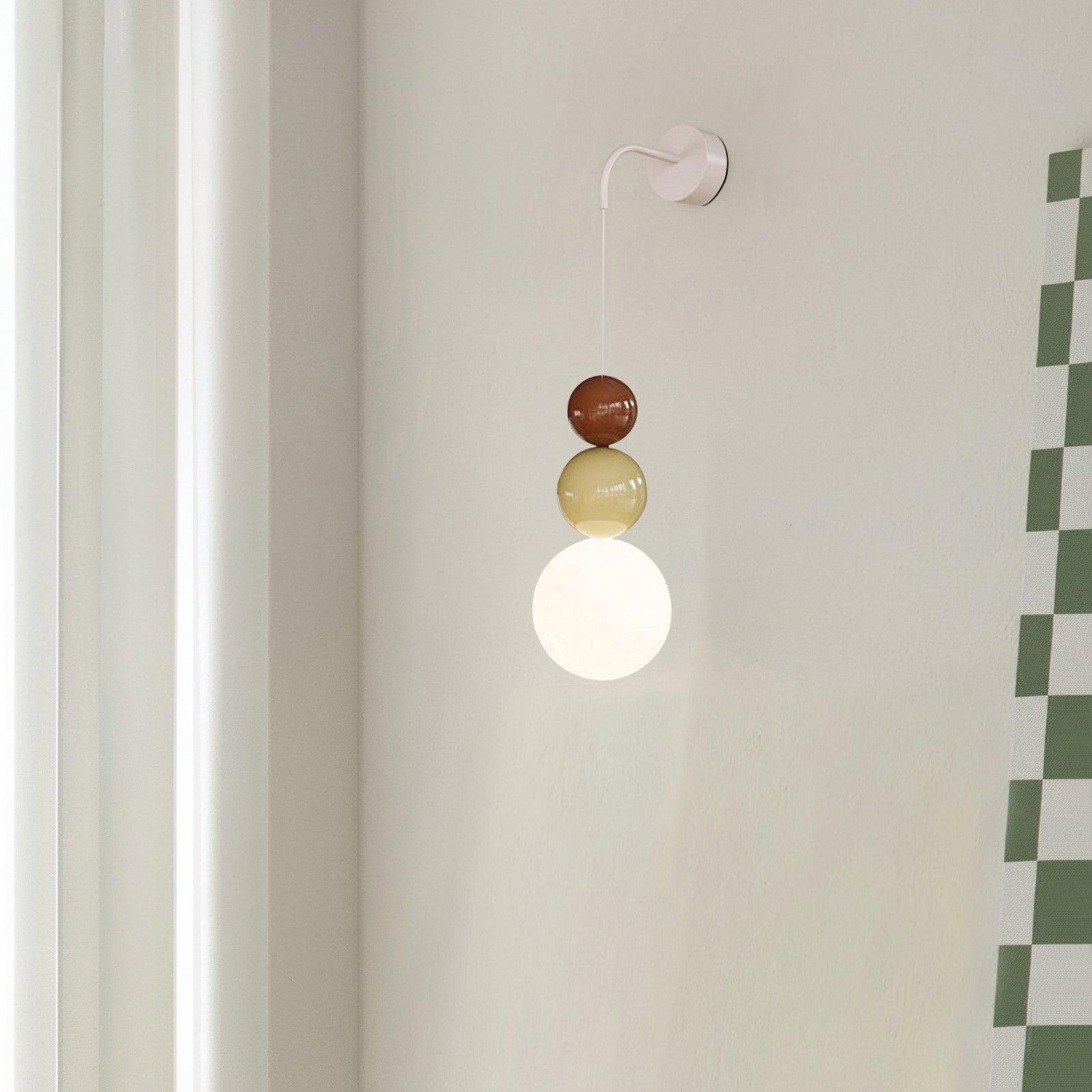 Modern Acrylic Three Ball Wall Sconce Light for Indoor Living Spaces and Bedrooms
