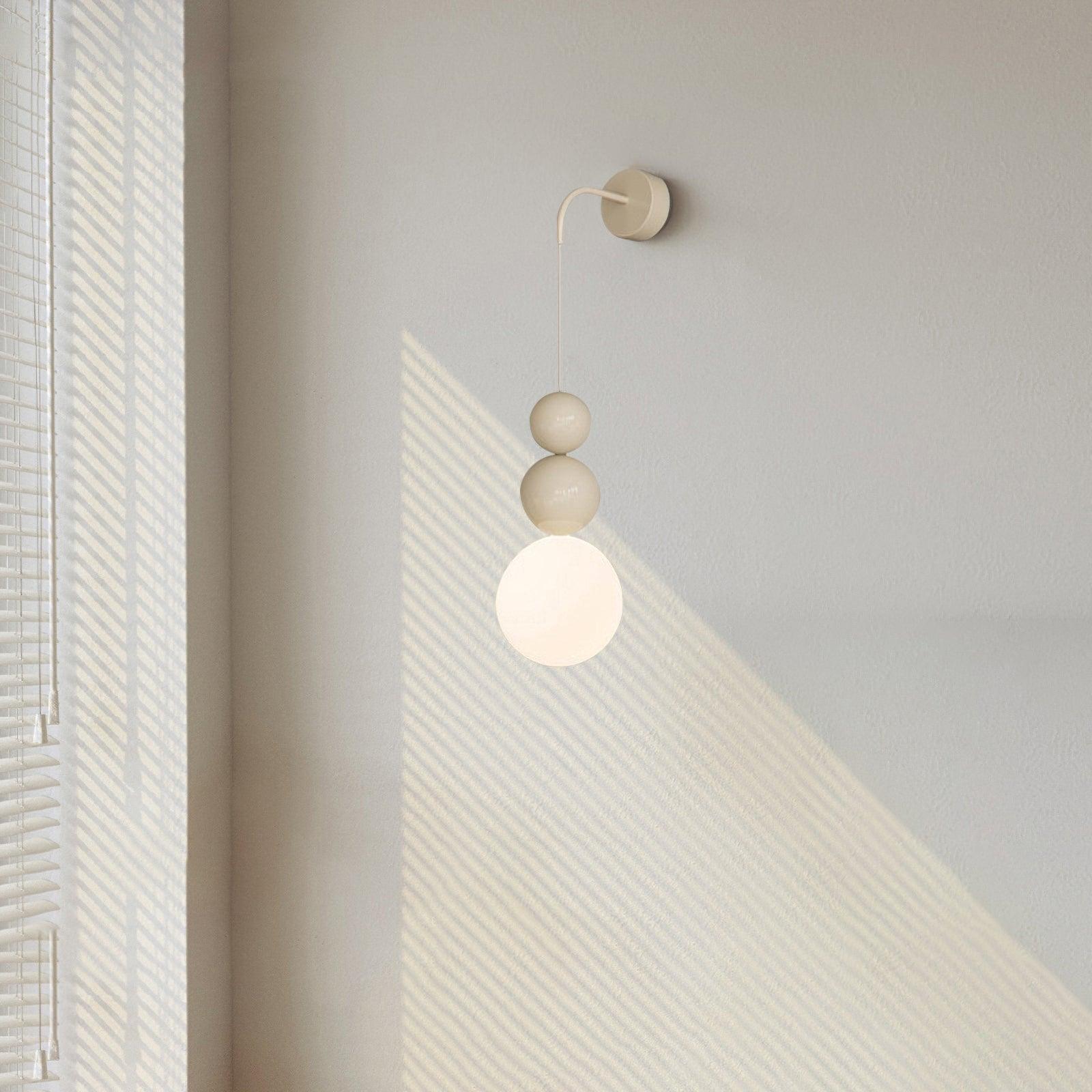 Modern Acrylic Three Ball Wall Sconce Light for Indoor Living Spaces and Bedrooms