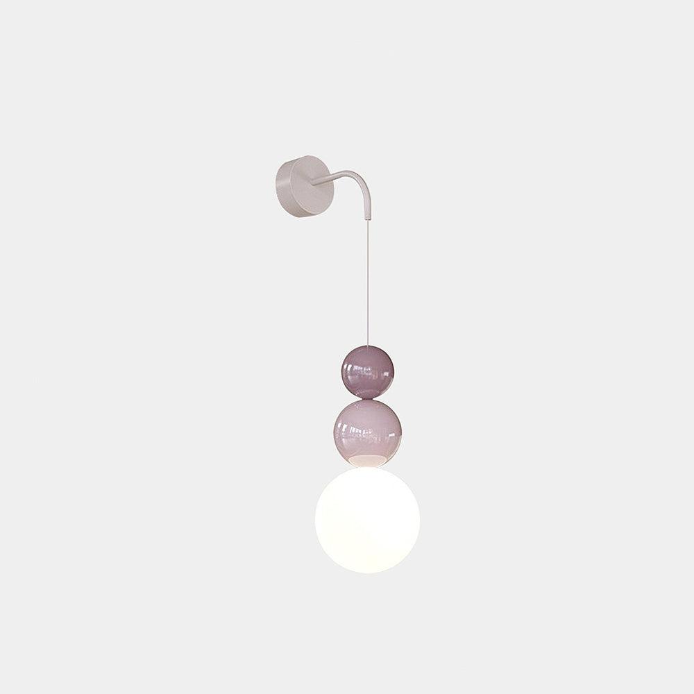 Modern Acrylic Three Ball Wall Sconce Light for Indoor Living Spaces and Bedrooms