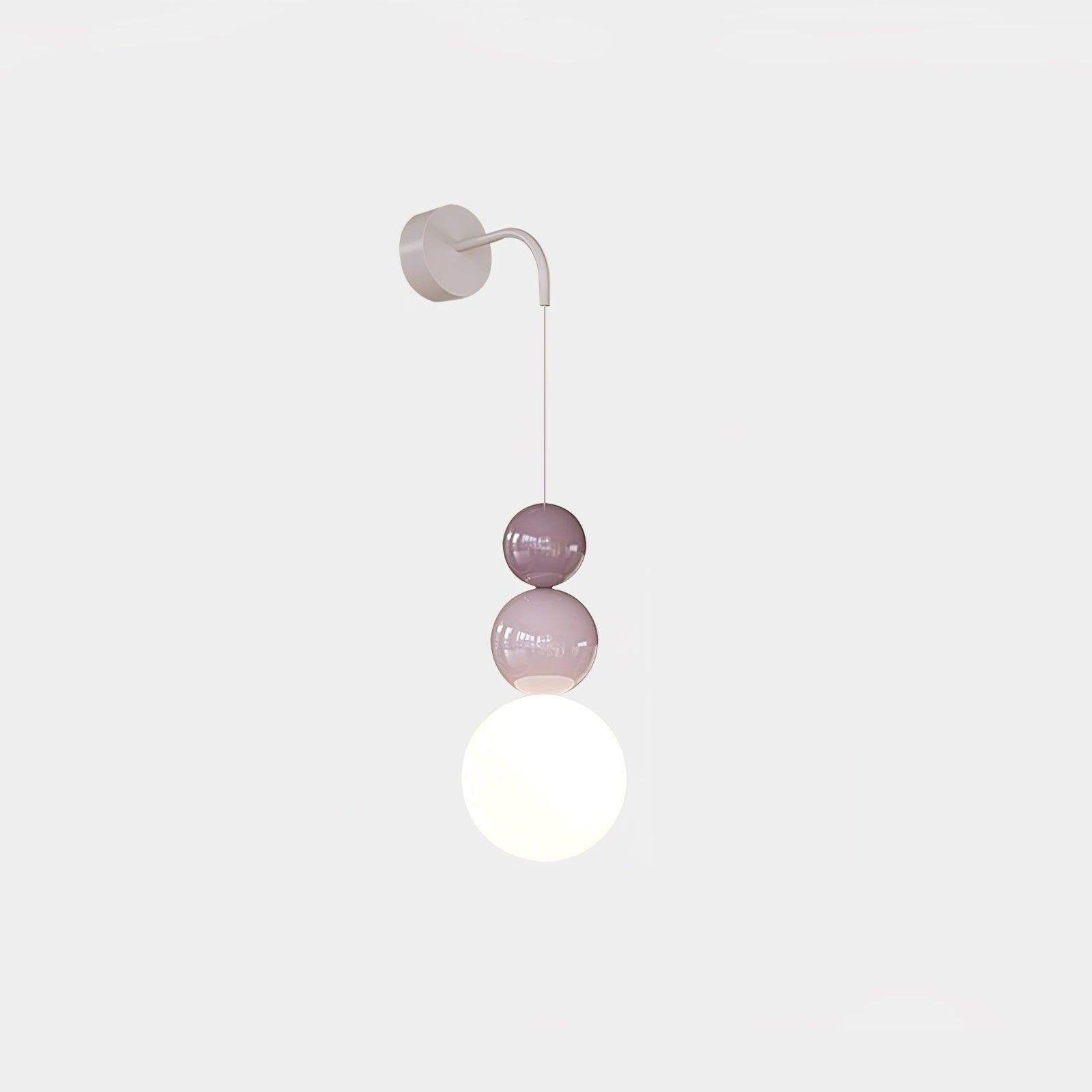 Modern Acrylic Three Ball Wall Sconce Light for Indoor Living Spaces and Bedrooms