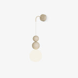 Modern Acrylic Three Ball Wall Sconce Light for Indoor Living Spaces and Bedrooms