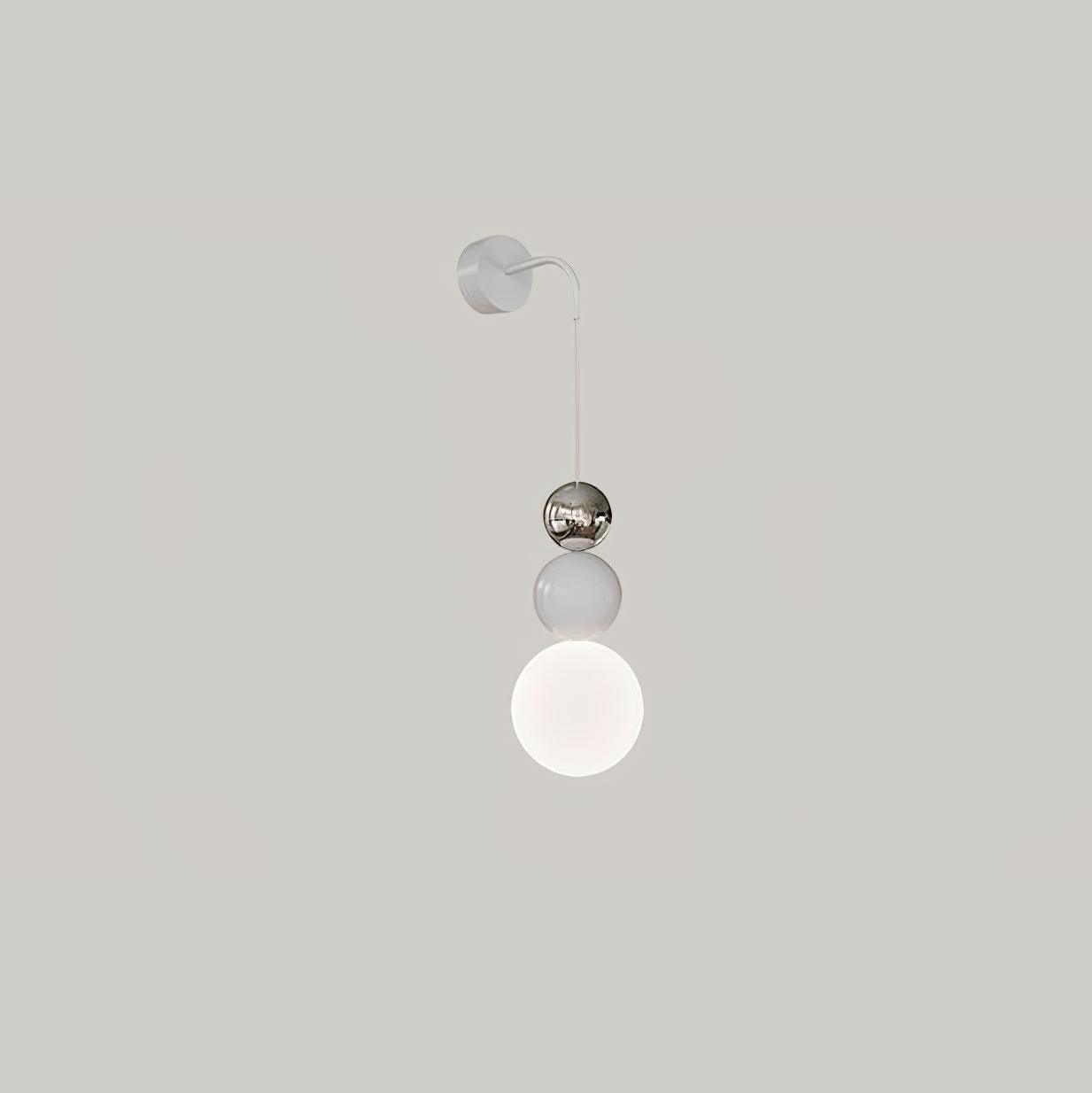 Modern Acrylic Three Ball Wall Sconce Light for Indoor Living Spaces and Bedrooms