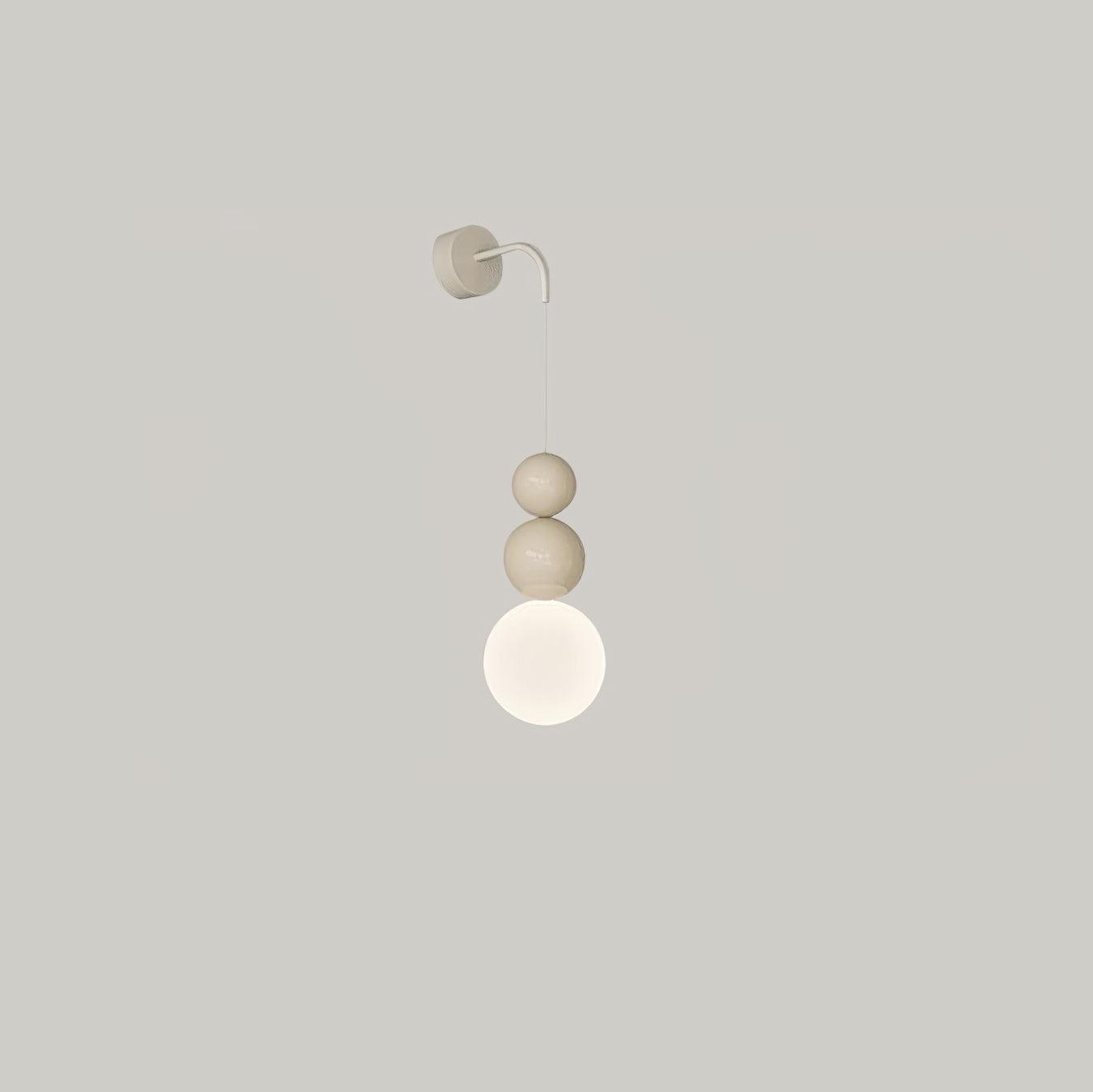 Modern Acrylic Three Ball Wall Sconce Light for Indoor Living Spaces and Bedrooms