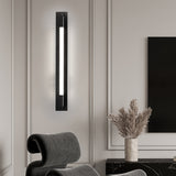 Modern Acrylic Tube LED Wall Sconce Lighting for Bathroom Bedroom and Living Room in Black Gold or Chrome