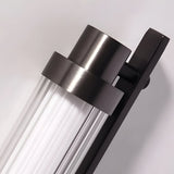 Modern Acrylic Tube LED Wall Sconce with Black Metallic Finish for Indoor Lighting