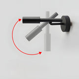Modern Adjustable Aluminum COB Wall Sconce with 3 Color Temperature Dimming for Bedrooms