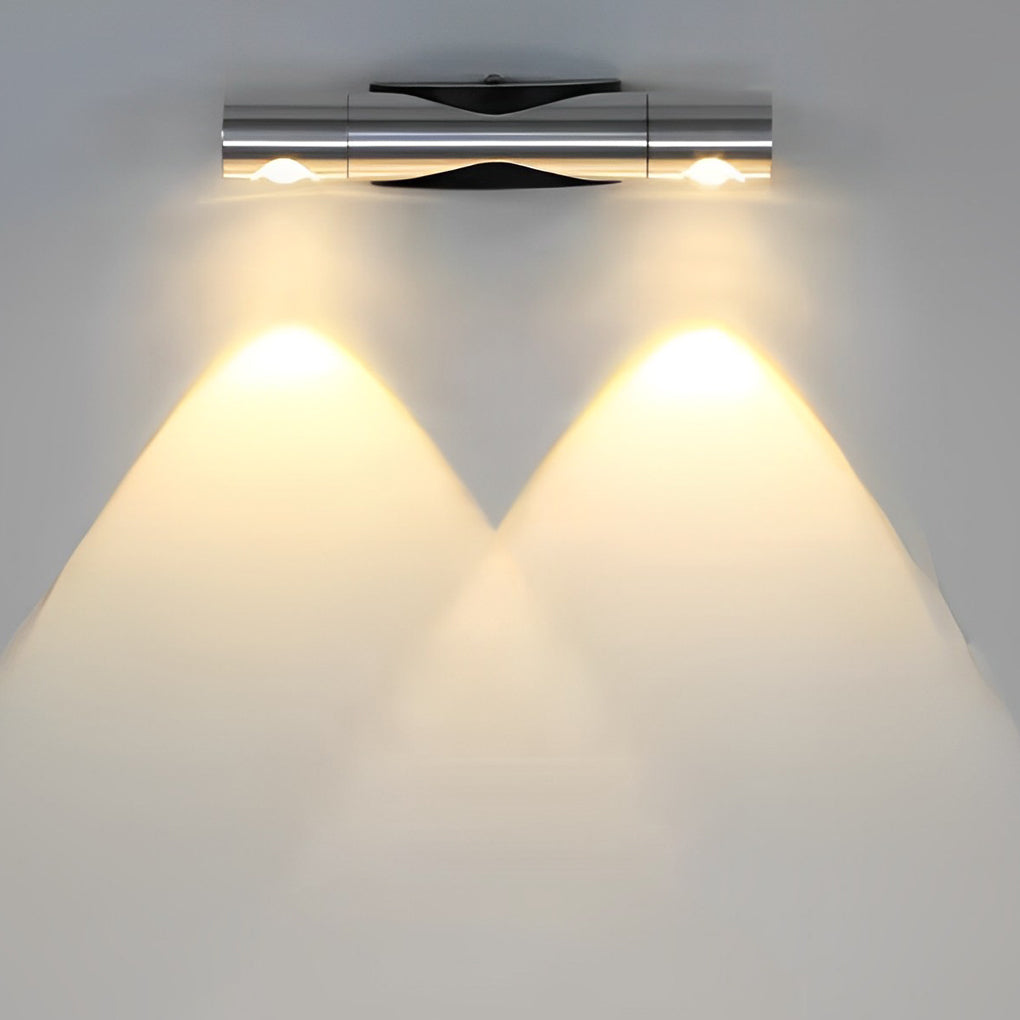 Modern Adjustable Aluminum Up and Down LED Wall Sconce Lamp for Indoor Corridors and Living Rooms