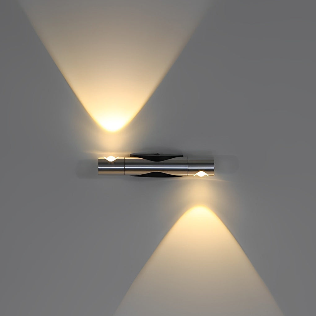 Modern Adjustable Aluminum Up and Down LED Wall Sconce Lamp for Indoor Corridors and Living Rooms
