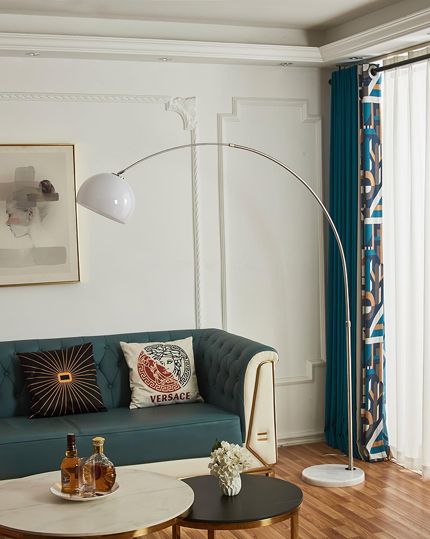 modern-adjustable-arched-floor-lamp-with-polished-marble-base-and-acrylic-shade