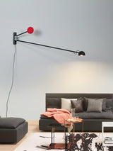 Modern Adjustable Counterweight LED Wall Lamp Precision Movement Sconce Set of 2