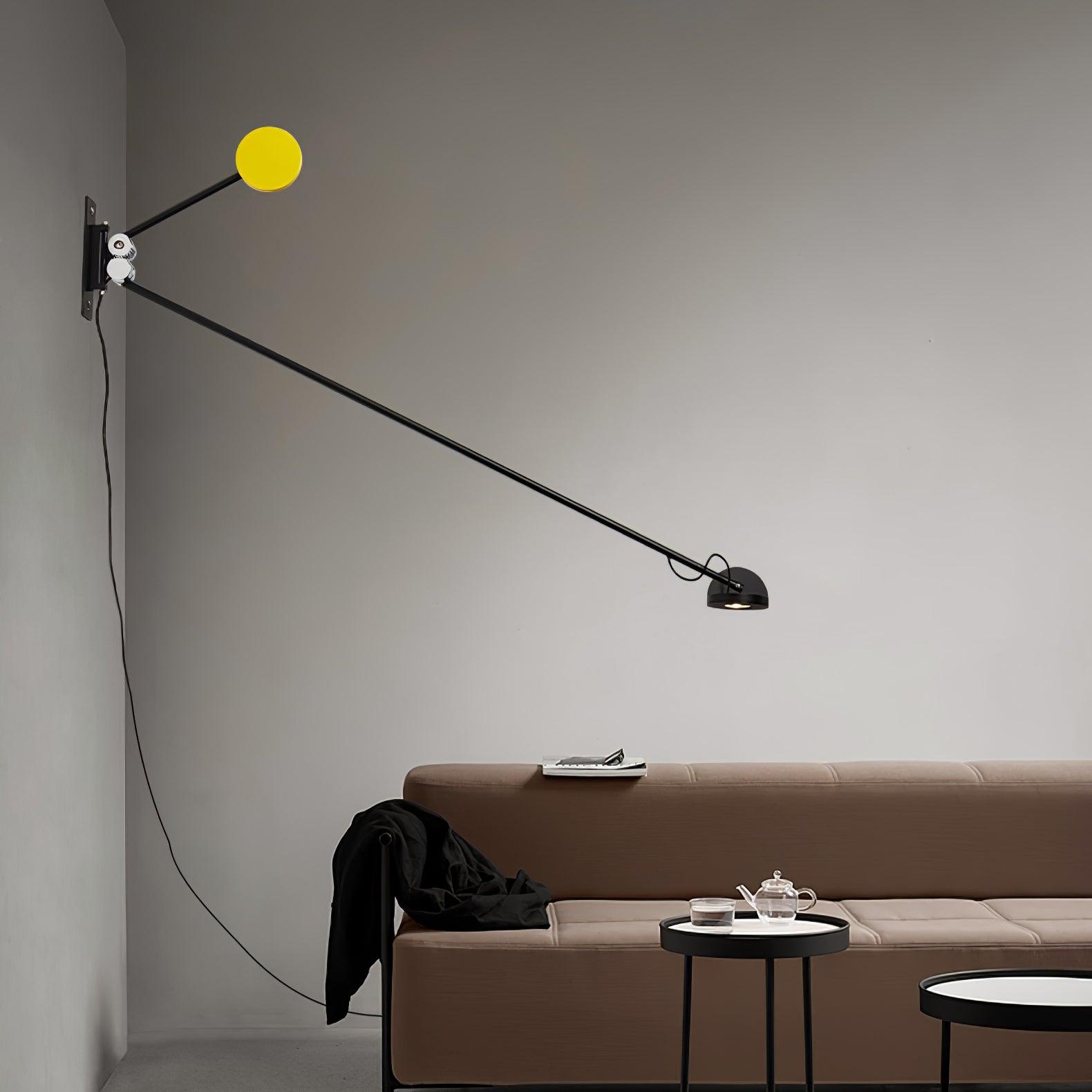Modern Adjustable Counterweight LED Wall Lamp Precision Movement Sconce Set of 2