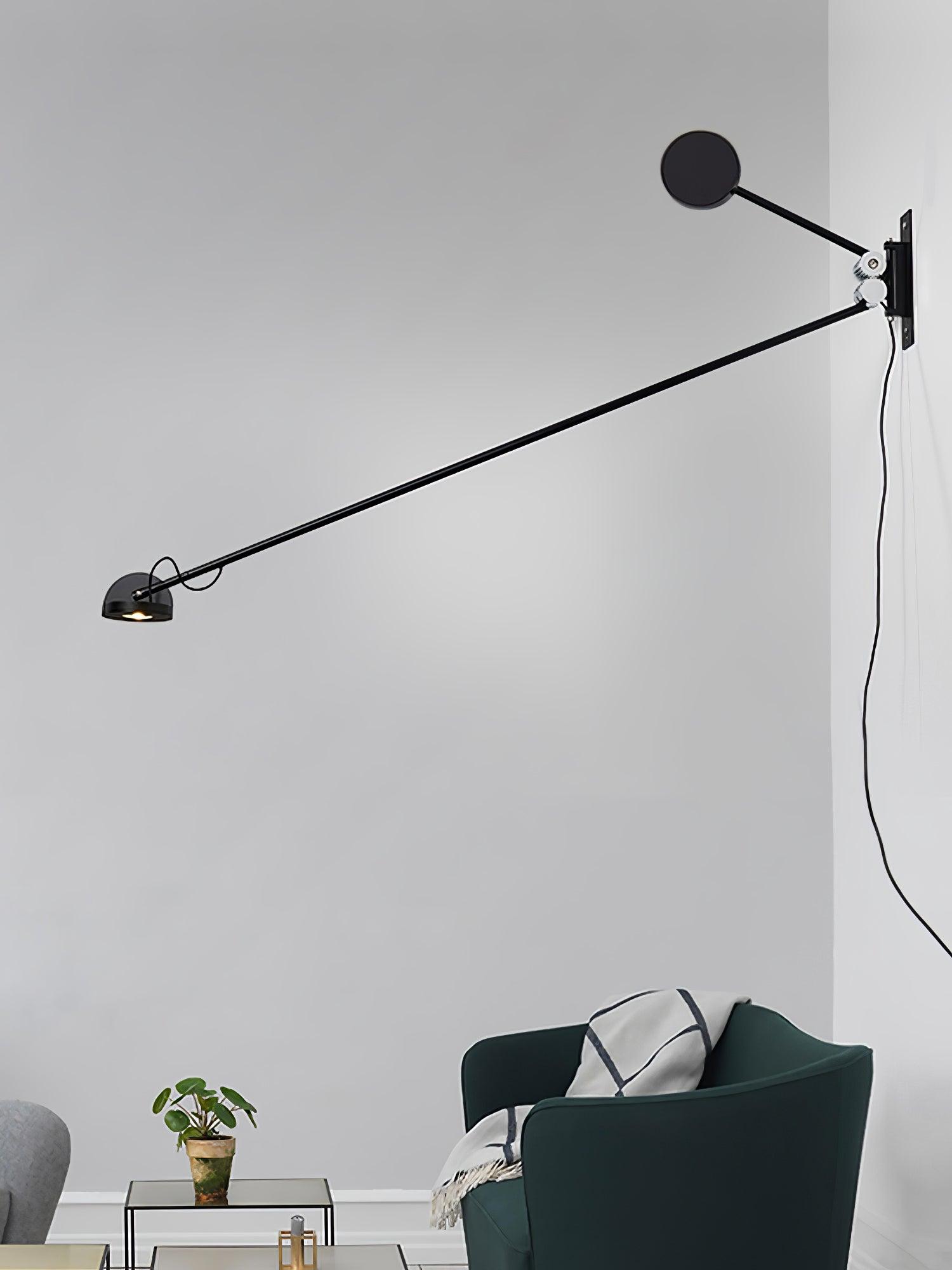 Modern Adjustable Counterweight LED Wall Lamp Precision Movement Sconce Set of 2