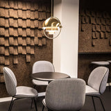 Modern Adjustable Deformed Ball Pendant Light with Multi Lite Shade Design for Dining Room