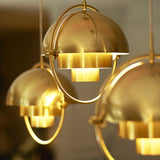 Modern Adjustable Deformed Ball Pendant Light with Multi Lite Shade Design for Dining Room