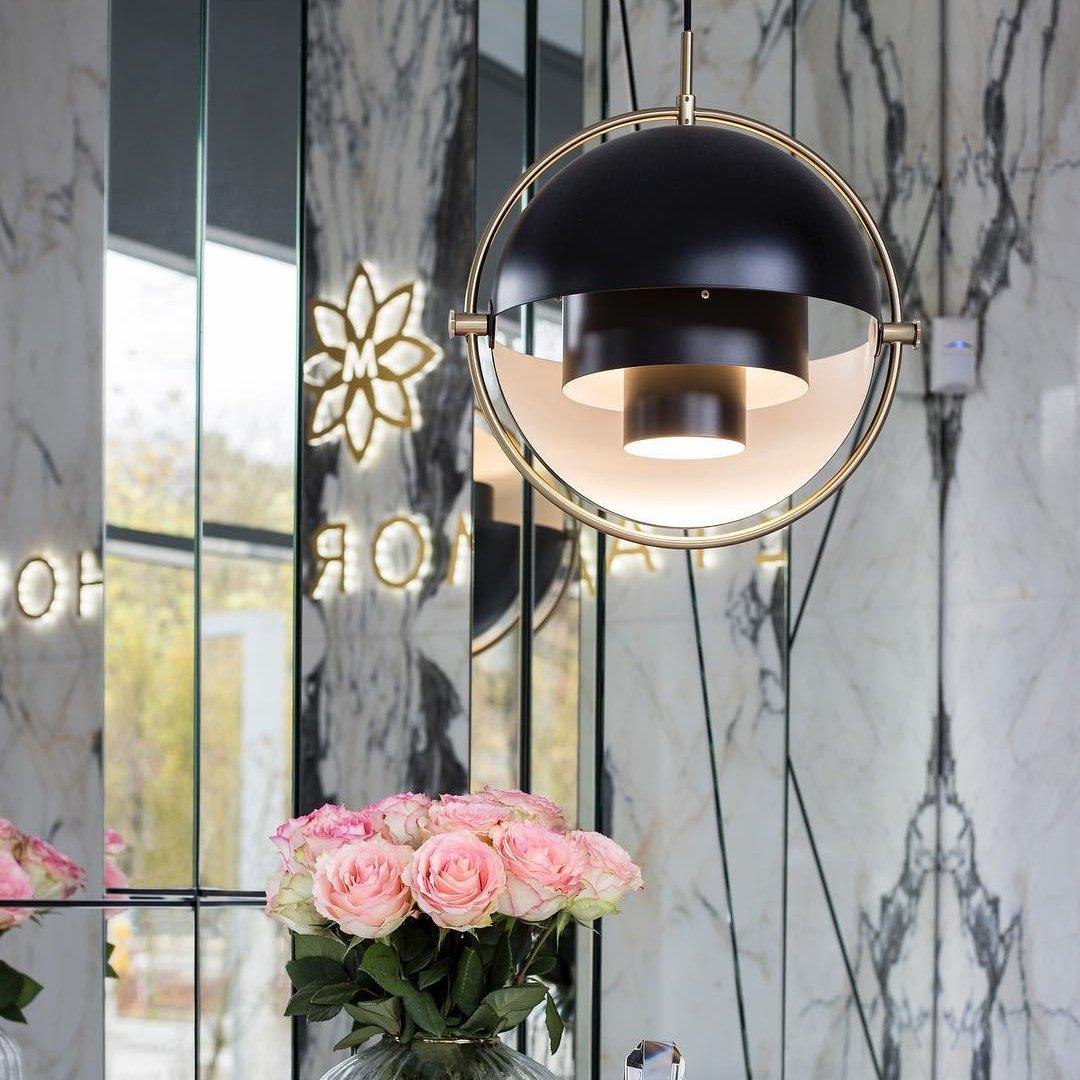 Modern Adjustable Deformed Ball Pendant Light with Multi Lite Shade Design for Dining Room
