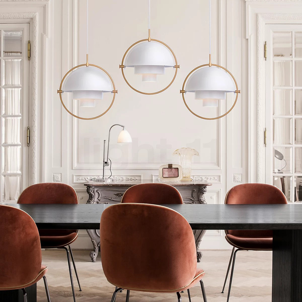 Modern Adjustable Deformed Ball Pendant Light with Multi Lite Shade Design for Dining Room