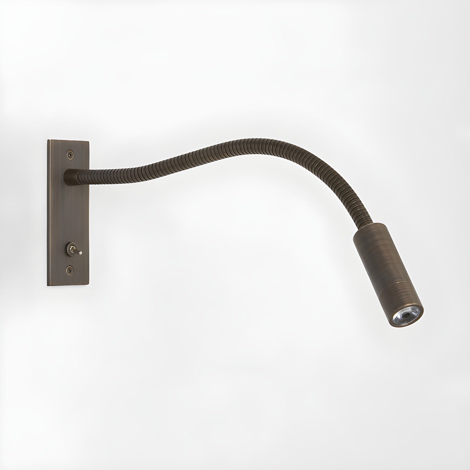 Modern Adjustable Flexible Gooseneck LED Wall Sconce Reading Light Set of 2