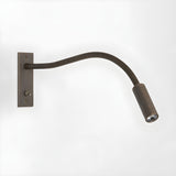 Modern Adjustable Flexible Gooseneck LED Wall Sconce Reading Light Set of 2