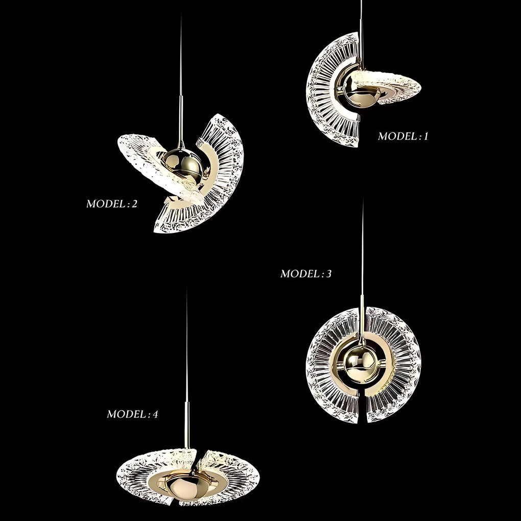 Modern Adjustable LED Circle Pendant Light Nordic Minimalist Hanging Lamp for Kitchen Island