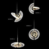 Modern Adjustable LED Circle Pendant Light Nordic Minimalist Hanging Lamp for Kitchen Island