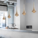 Modern Adjustable LED Pendant Light Minimalist Nordic Glass Hanging Lamp for Dining Room