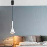 Modern Adjustable LED Pendant Light Minimalist Nordic Glass Hanging Lamp for Dining Room