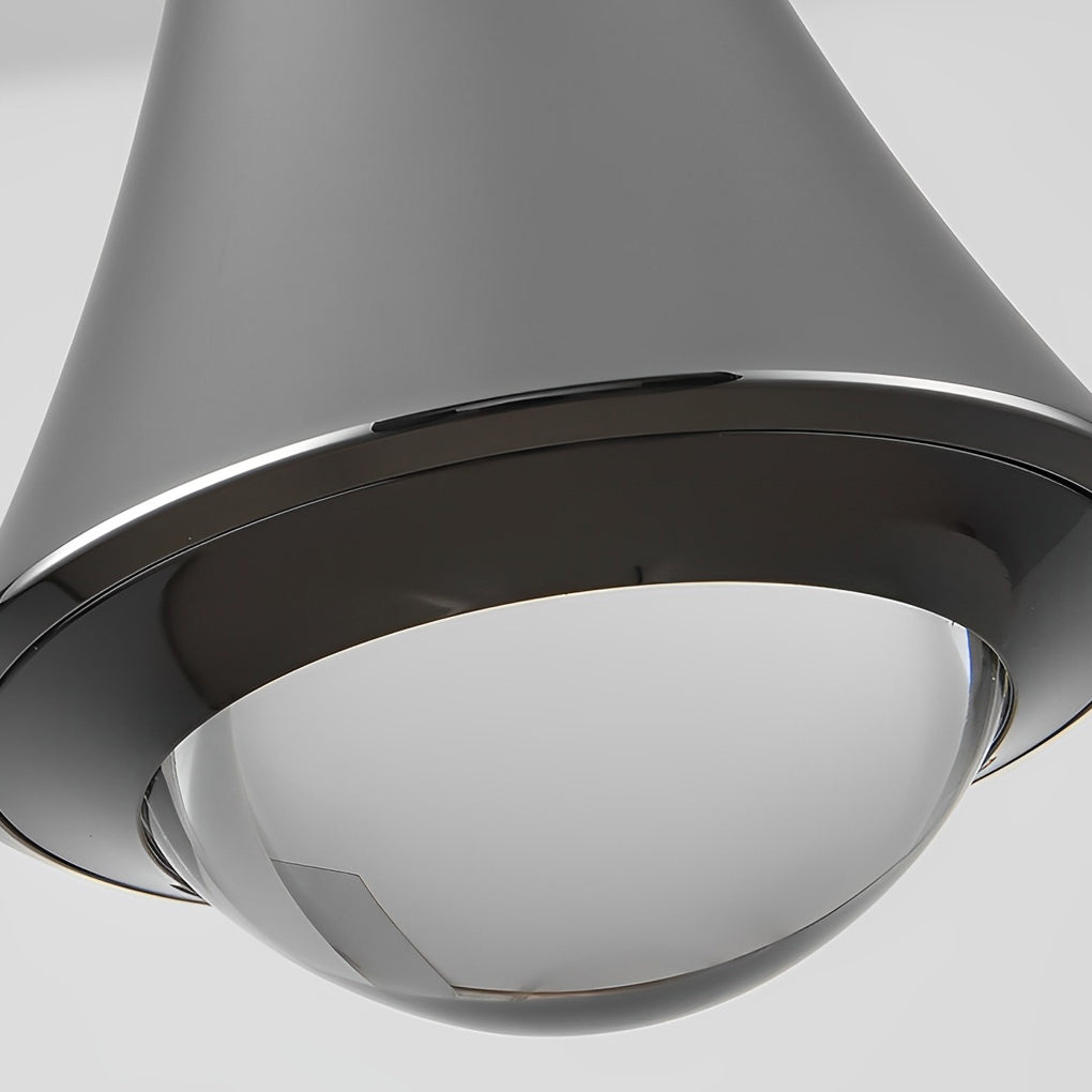 Modern Adjustable LED Pendant Light Minimalist Nordic Glass Hanging Lamp for Dining Room