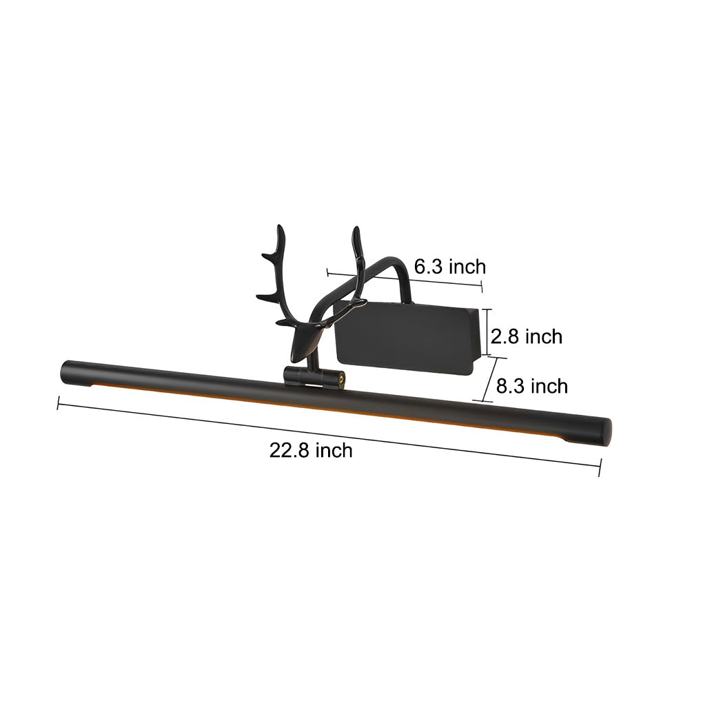 Modern Adjustable LED Vanity Light Bar Antler Inspired Wall Sconce for Bathroom Mirror