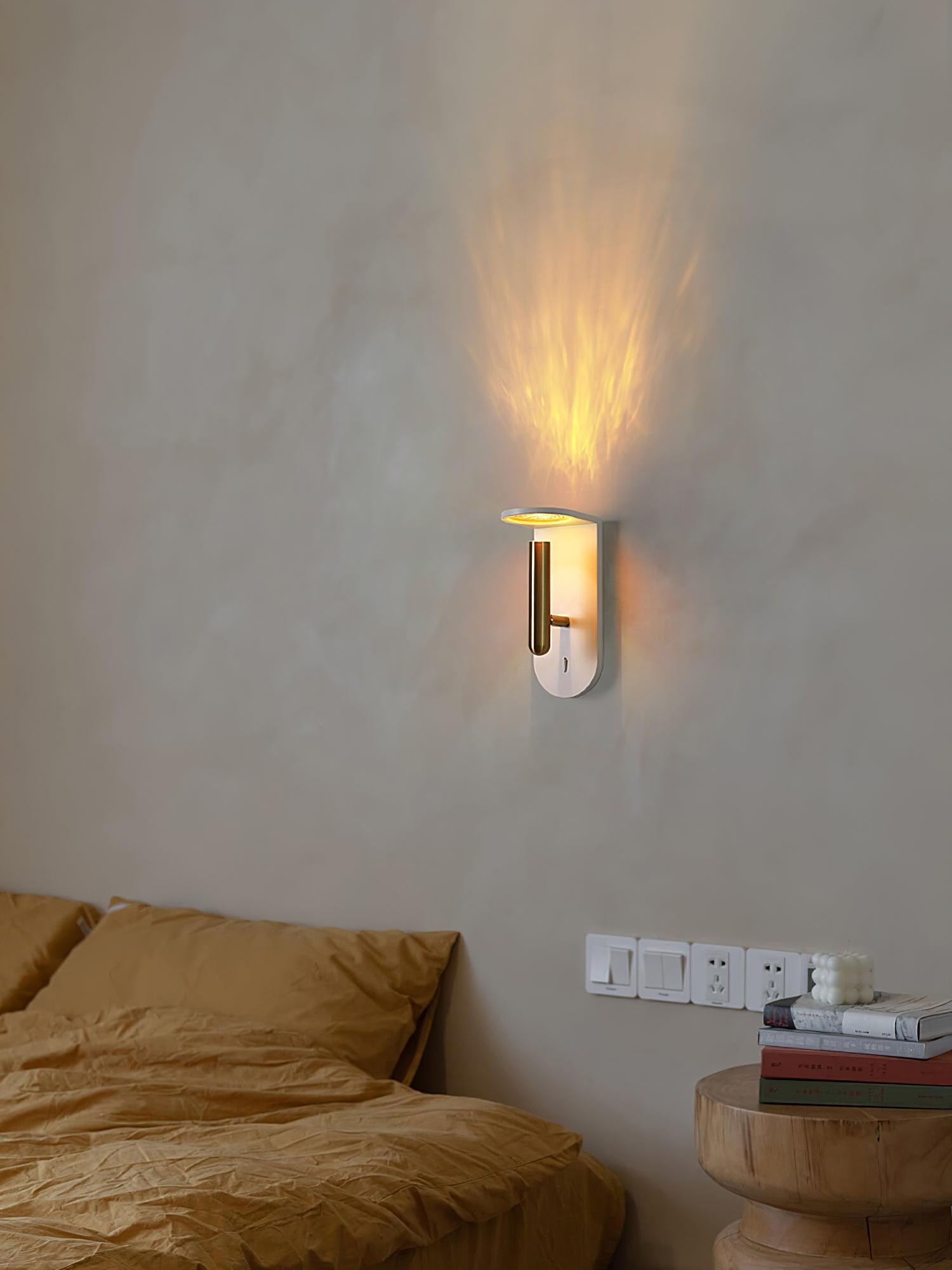 Modern Adjustable LED Wall Sconce for Bedroom Reading and Hallway Task Lighting