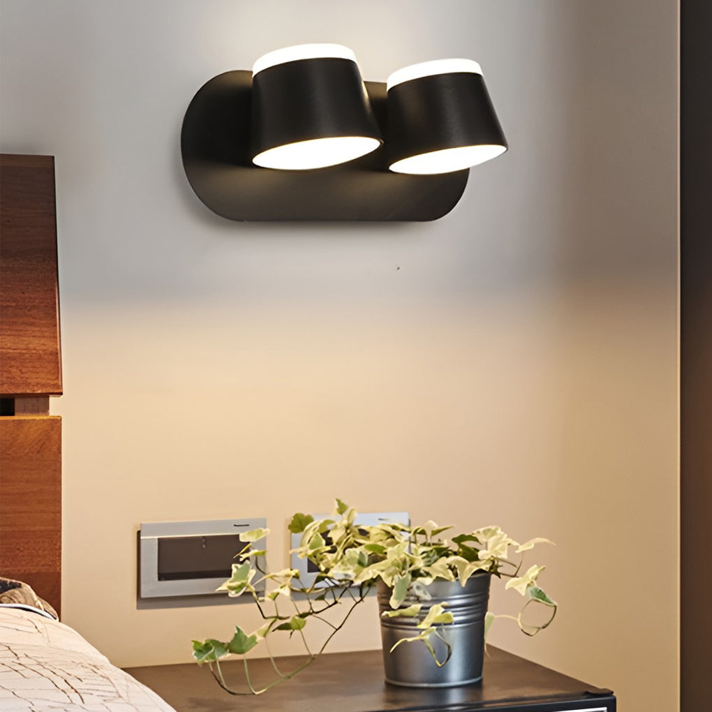 Modern Adjustable LED Wall Sconce Rotatable Up and Down Light for Bedroom and Hallway