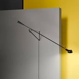 Modern Adjustable Long Swing Arm Wall Sconce Industrial Metal Reading Lamp