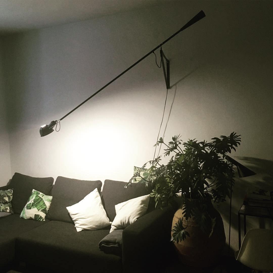 Modern Adjustable Long Swing Arm Wall Sconce Industrial Metal Reading Lamp