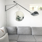 Modern Adjustable Long Swing Arm Wall Sconce Industrial Metal Reading Lamp