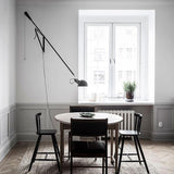 Modern Adjustable Long Swing Arm Wall Sconce Industrial Metal Reading Lamp