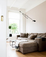 Modern Adjustable Long Swing Arm Wall Sconce Industrial Metal Reading Lamp