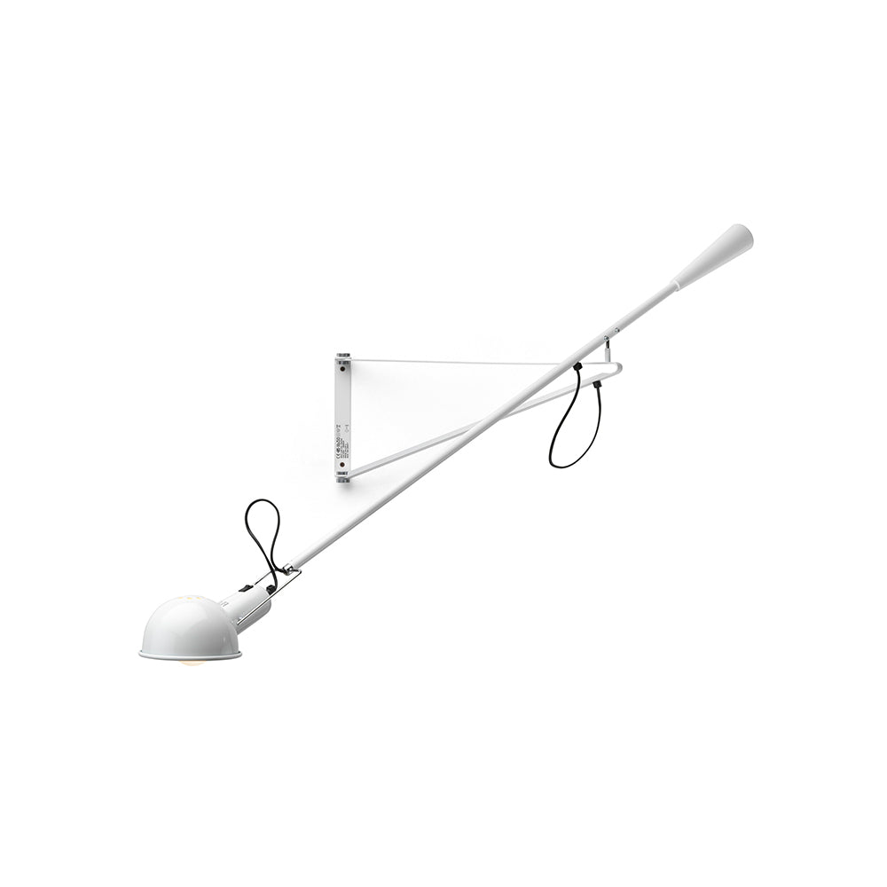 Modern Adjustable Long Swing Arm Wall Sconce Industrial Metal Reading Lamp