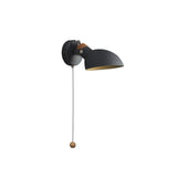 Modern Adjustable Metal Wall Sconce with 180 Degree Rotating Head and Pull Cord Switch