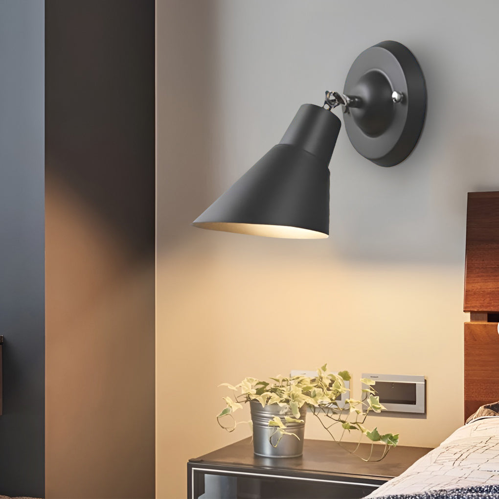 Modern Adjustable Plug in Wall Sconce for Bedside Reading and Living Room Lighting