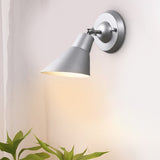 Modern Adjustable Plug in Wall Sconce for Bedside Reading and Living Room Lighting