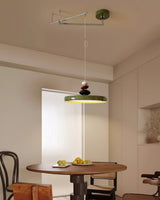 Modern Adjustable Swing Arm Stone Shape LED Pendant Light for Kitchen and Dining Room