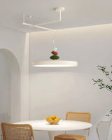 Modern Adjustable Swing Arm Stone Shape LED Pendant Light for Kitchen and Dining Room