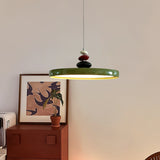 Modern Adjustable Swing Arm Stone Shape LED Pendant Light for Kitchen and Dining Room