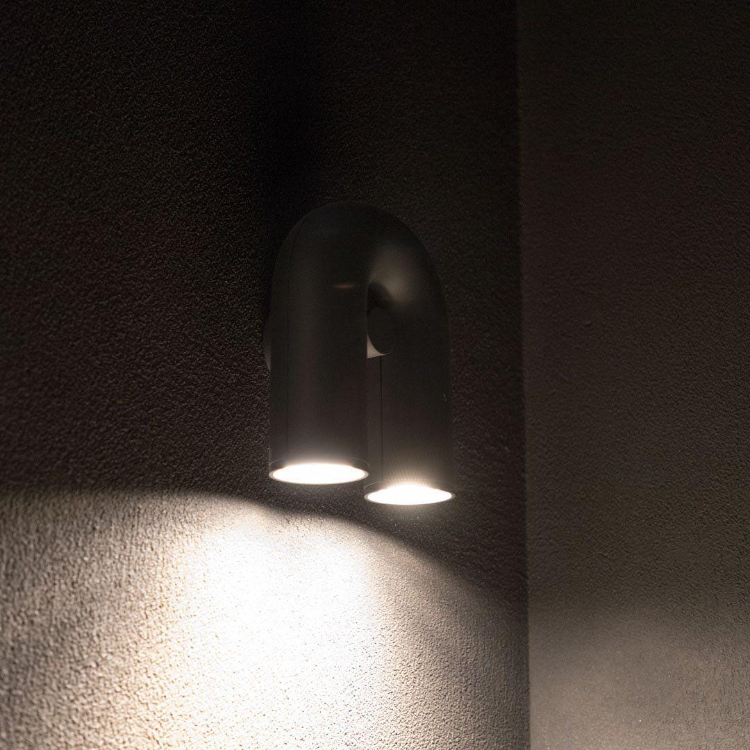 Modern Adjustable U-Shaped LED Wall Lamp Set of 2 Indoor Sconce for Living Room and Bedroom