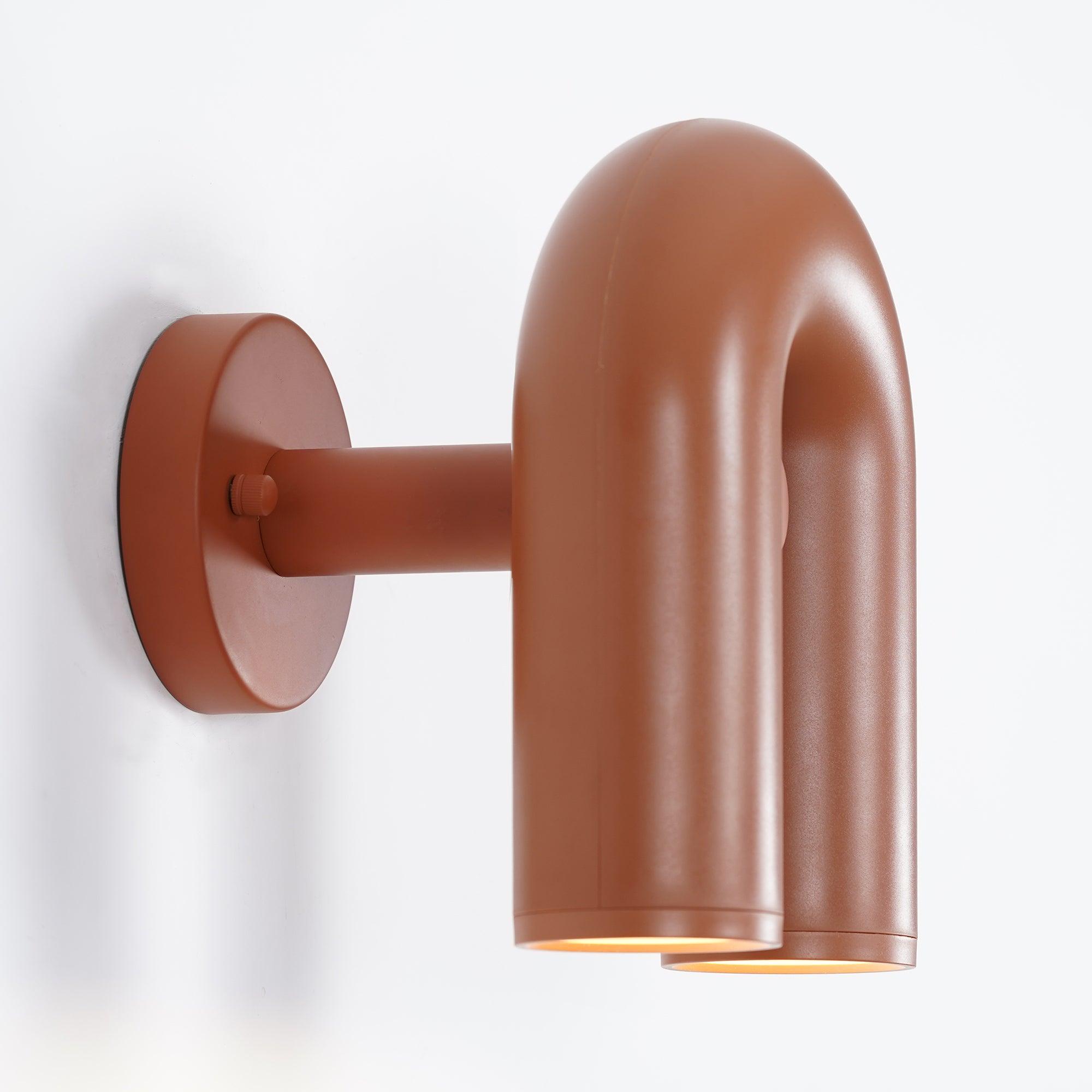 Modern Adjustable U-Shaped LED Wall Lamp Set of 2 Indoor Sconce for Living Room and Bedroom