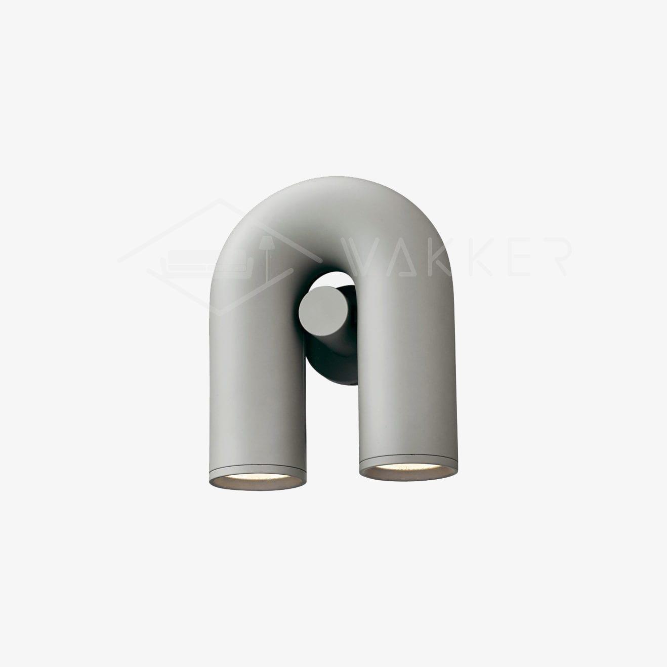 Modern Adjustable U-Shaped LED Wall Lamp Set of 2 Indoor Sconce for Living Room and Bedroom