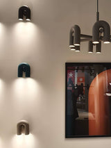 Modern Adjustable U-Shaped LED Wall Lamp Set of 2 Indoor Sconce for Living Room and Bedroom