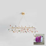 Modern Agate Flake Crown Chandelier Natural Onyx Stone Pendant Light in Gold
