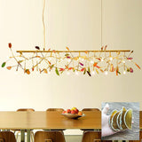 Modern Agate Flake Crown Chandelier Natural Onyx Stone Pendant Light in Gold